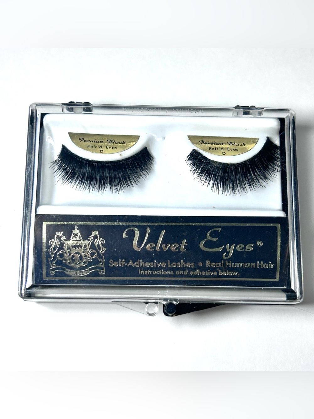 1960’s Velvet Eyes Parisian Black Pair’d Eyes D Real Human Hair Eyeslashes